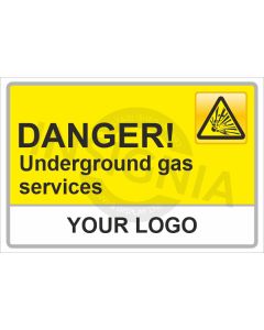 Underground Gas Services Sign
