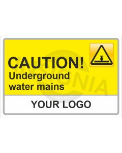 Underground Water Mains Sign