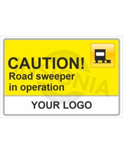 Road Sweeper In Operation Sign
