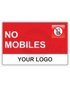 No Mobiles Sign