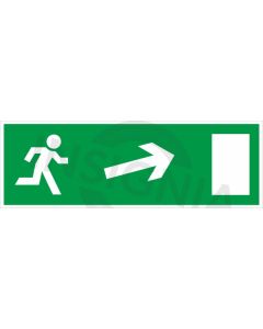Exit Right Up Sign