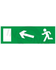 Exit Left Up Sign