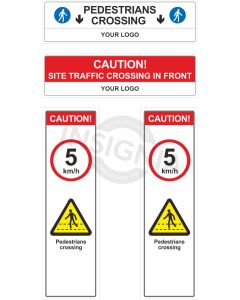 Mobile Pedestrian Crossing Kit Sign