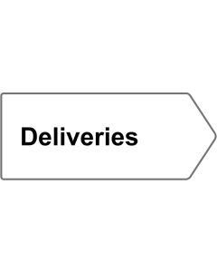 Double Sided Finger Post Deliveries Sign