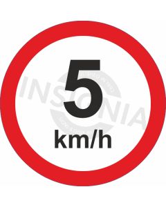 Speed Limit 5km Sign