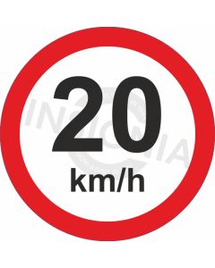 Speed Limit 20km Sign