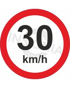 Speed Limit 30km Reflective Sign