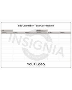 Site Orientation - Site Coordination with Dry Wipe Laminate