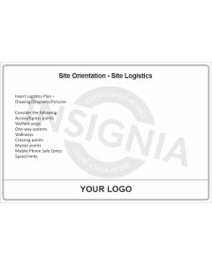 Site Orientation - Site Logistics with Dry Wipe Laminate