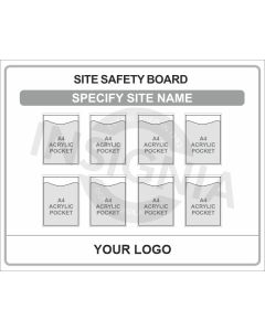 Site Safety Board Complete with 8x Displays